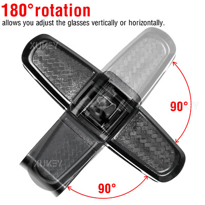 EVTHUR Auto Brillenhalter 2er Set - Leder Sonnenbrillenhalter Für Visier