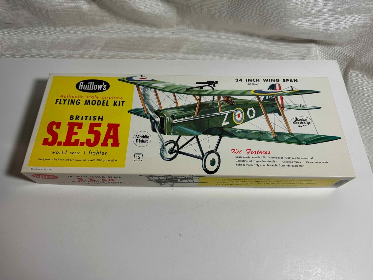 British S.E.5.A WWI Flying model kit Guillows Complete Collectors