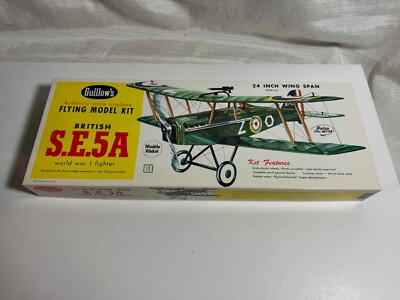British S.E.5.A WWI Flying model kit Guillows Complete Collectors
