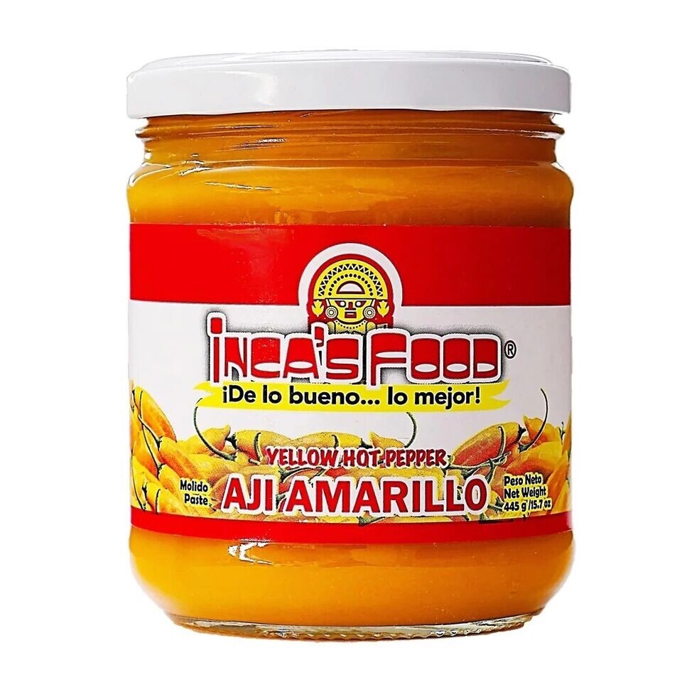 Pasta de ají amarillo Inca's Food - Pasta de pimienta amarilla caliente 15,7 OZ comida peruana