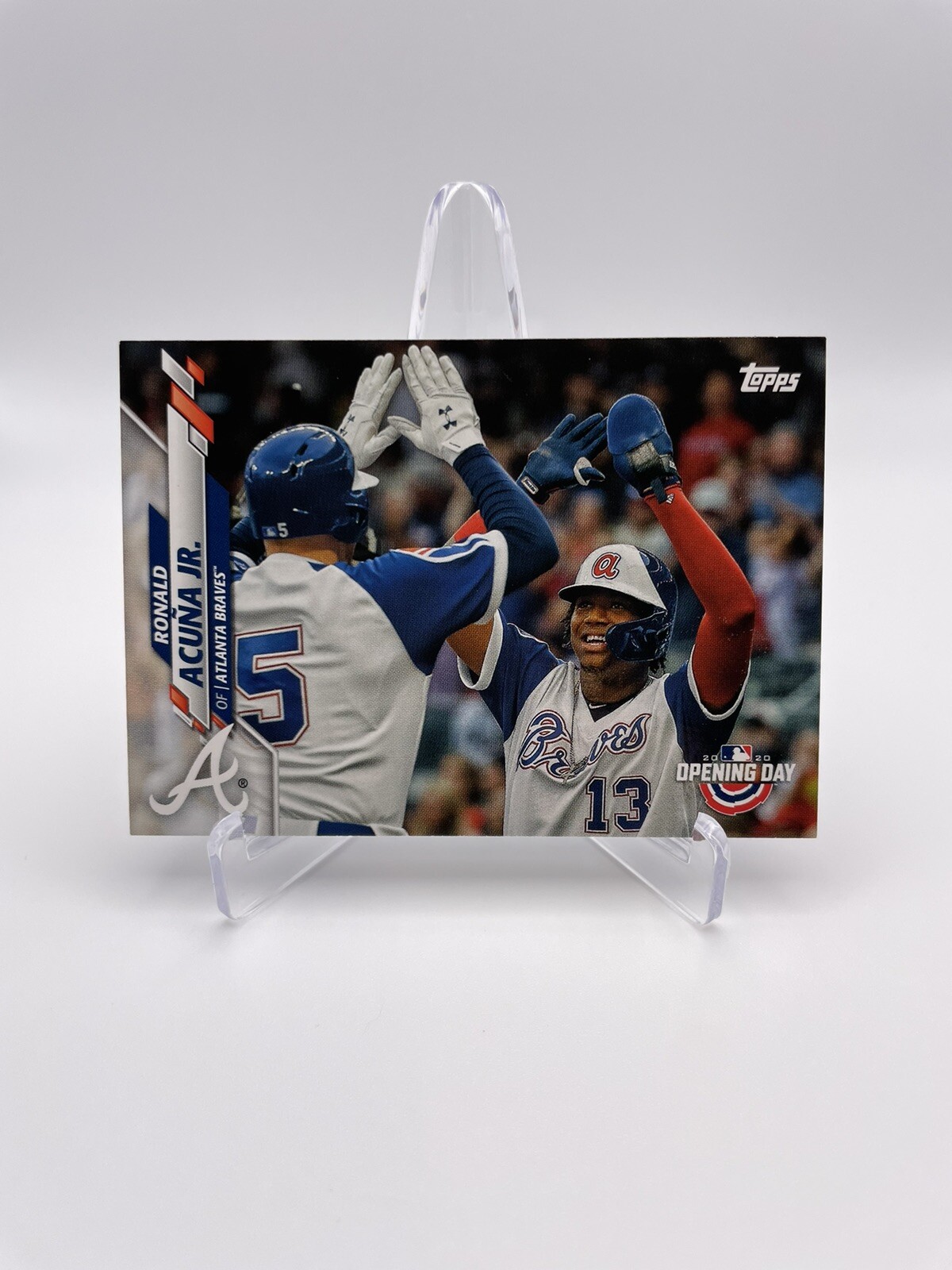 2020 Topps Opening Day Ronald Acuna Jr. #67 SP Image Variation Freddie Freeman