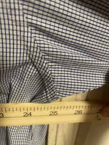 Tommy Hilfiger Shirt Mens XL Blue/White Check Button Down Short Sleeve. A4 - Picture 5 of 6