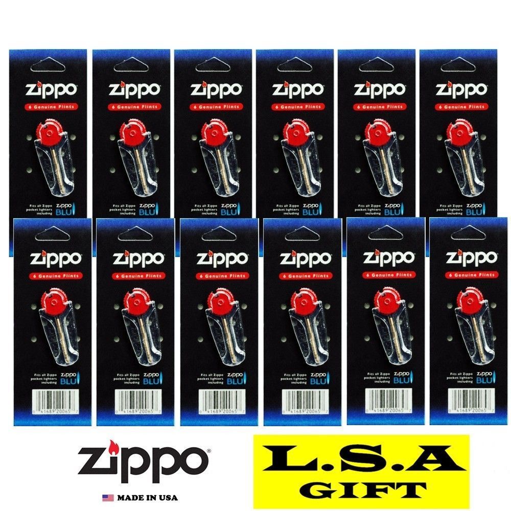 cigarette lighter flints near me Zippo, Flint, 6 Genuine Flints, Multicolor The lightweight construction ensures comfort during use Transparent Standard Flint Cigarette Lighters