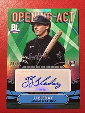 Topps 2023 Big League Opening Act JJ Bleday Green Foil /99 RC Marlins
