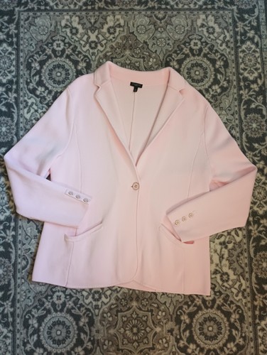 Talbots Maglione Blazer XLP Rosa Preppy Light Academia Old Money Morbido Ragazza - Foto 2 di 13