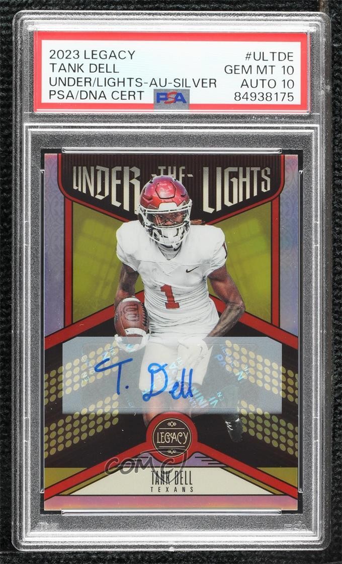 2023 Legacy Under the Lights Silver Tank Dell PSA 10 GEM MT Rookie Auto RC v1x