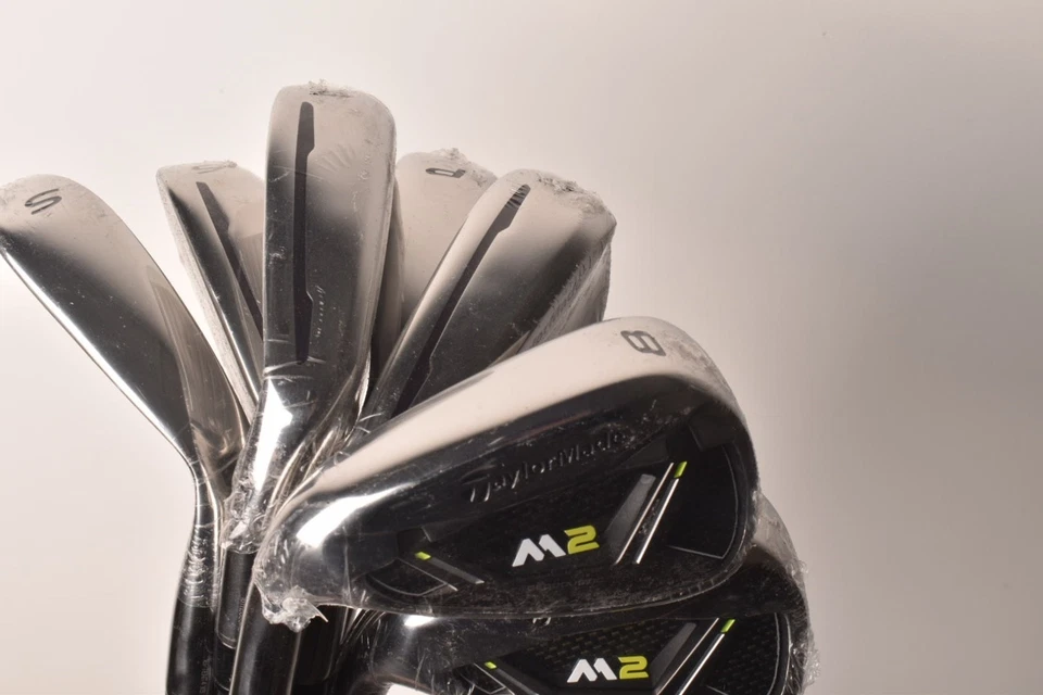 BRAND NEW TAYLORMADE M2 IRONS 5-SW 7 IRONS REGULAR FLEX STEEL LEFT HAND - Image 3 of 4
