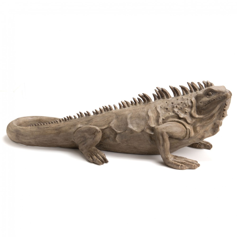 Iguane Colorado 95 cm résine - Statue décorative extérieure de dimensions 37x95 cm