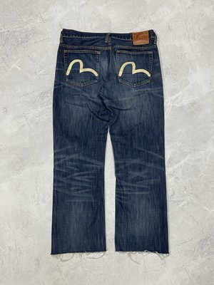 Evisu Denim Pants Jeans Seagull Logo Pocket Print Vintage Y2K
