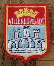 Écusson ancien brodé VILLENEUVE SUR LOT