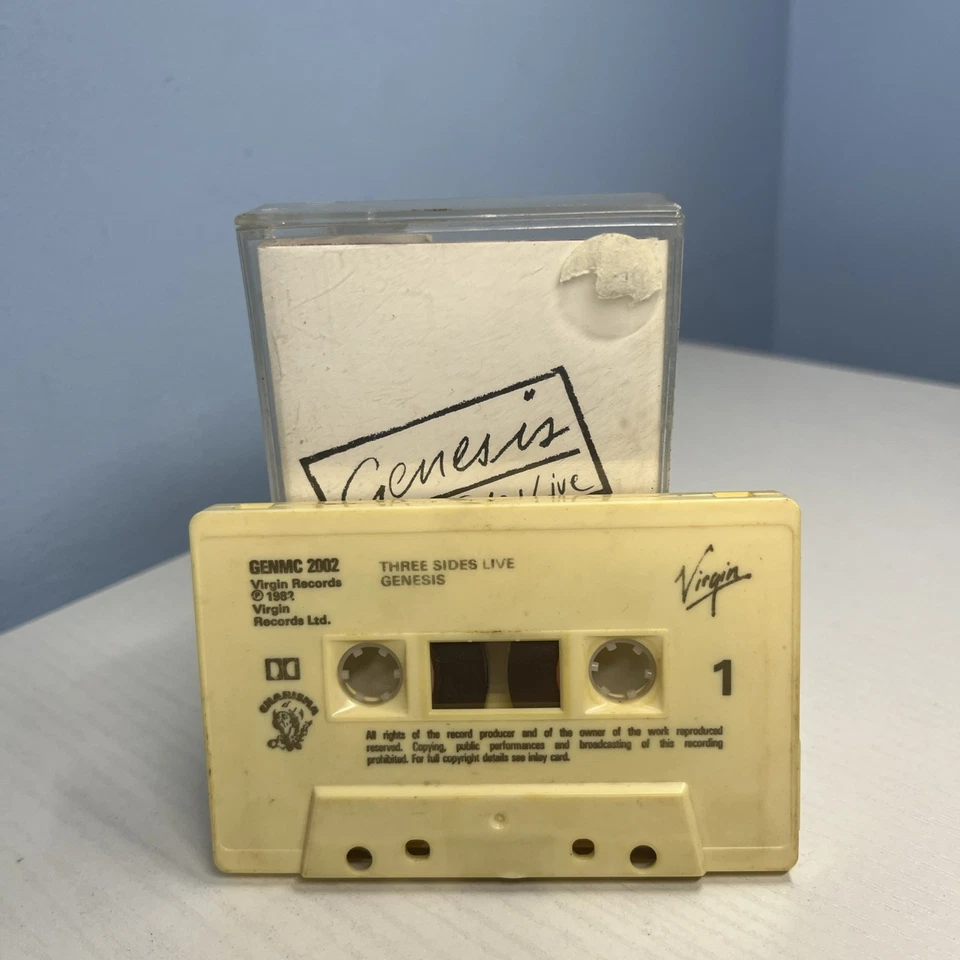 Genesis, Three Sides Live Cassette Tape (1982 ) Charisma/ Virgin Label 1982 - Image 2 of 3