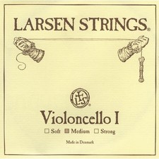 Larsen Strings Chromesteel Series Cello Strings A, Chromesteel, Strong