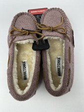 NWT Minnetonka Women  s Call Moccasin Slippers Purple, Lavender, Size 7