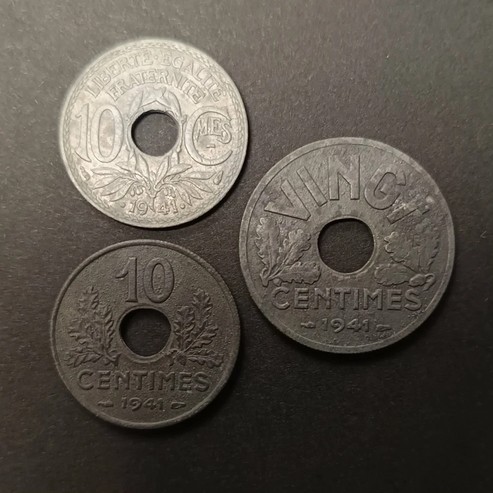 10 & 20 centimes 1941 Lindauer & Etat français - Photo 1/2