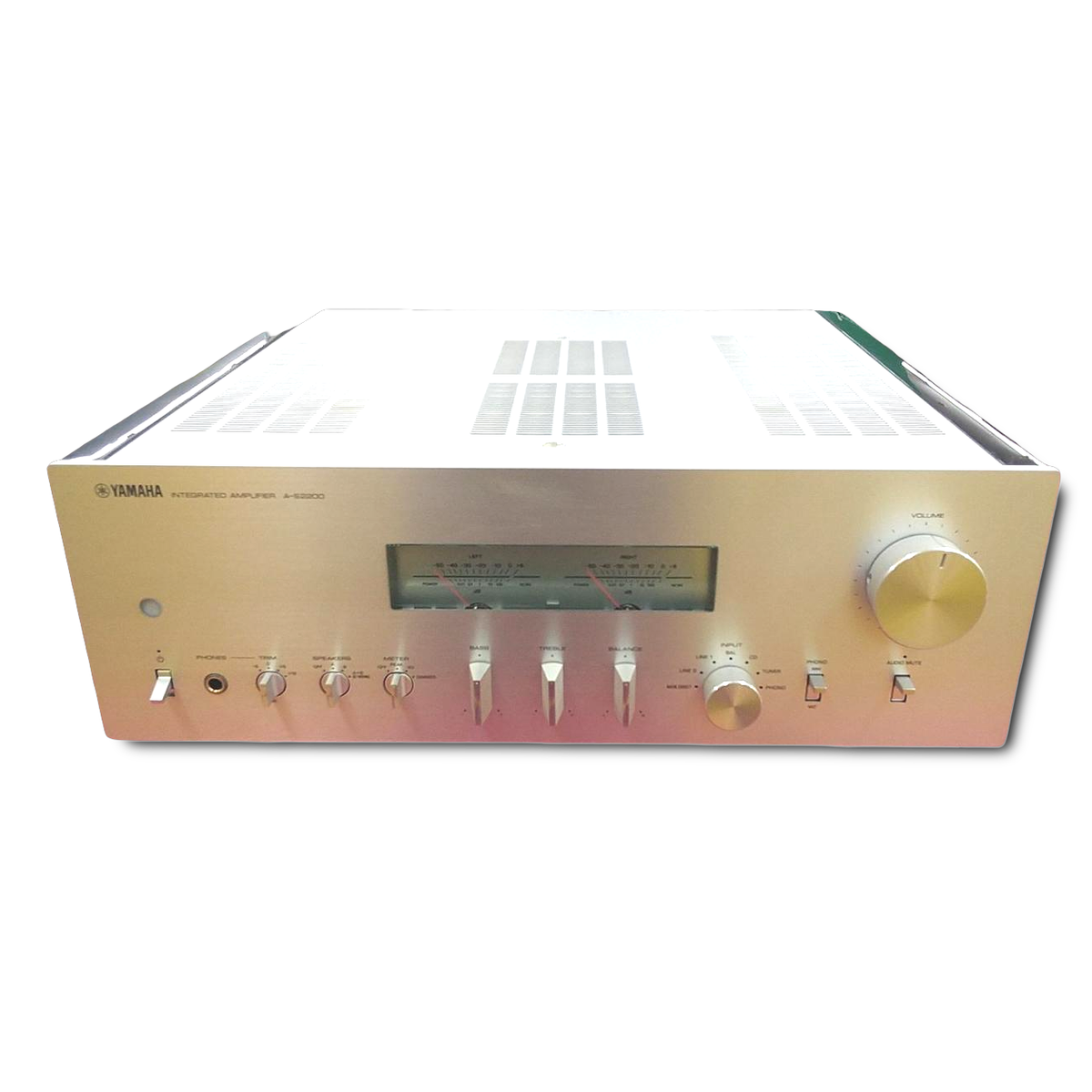 Yamaha A-S2200 VU Meters Balanced XLR Integrated Amplifier Tested