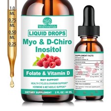 Myo Inositol  D-Chiro Supplement Liquid for 2 Fl Oz Pack of 1 