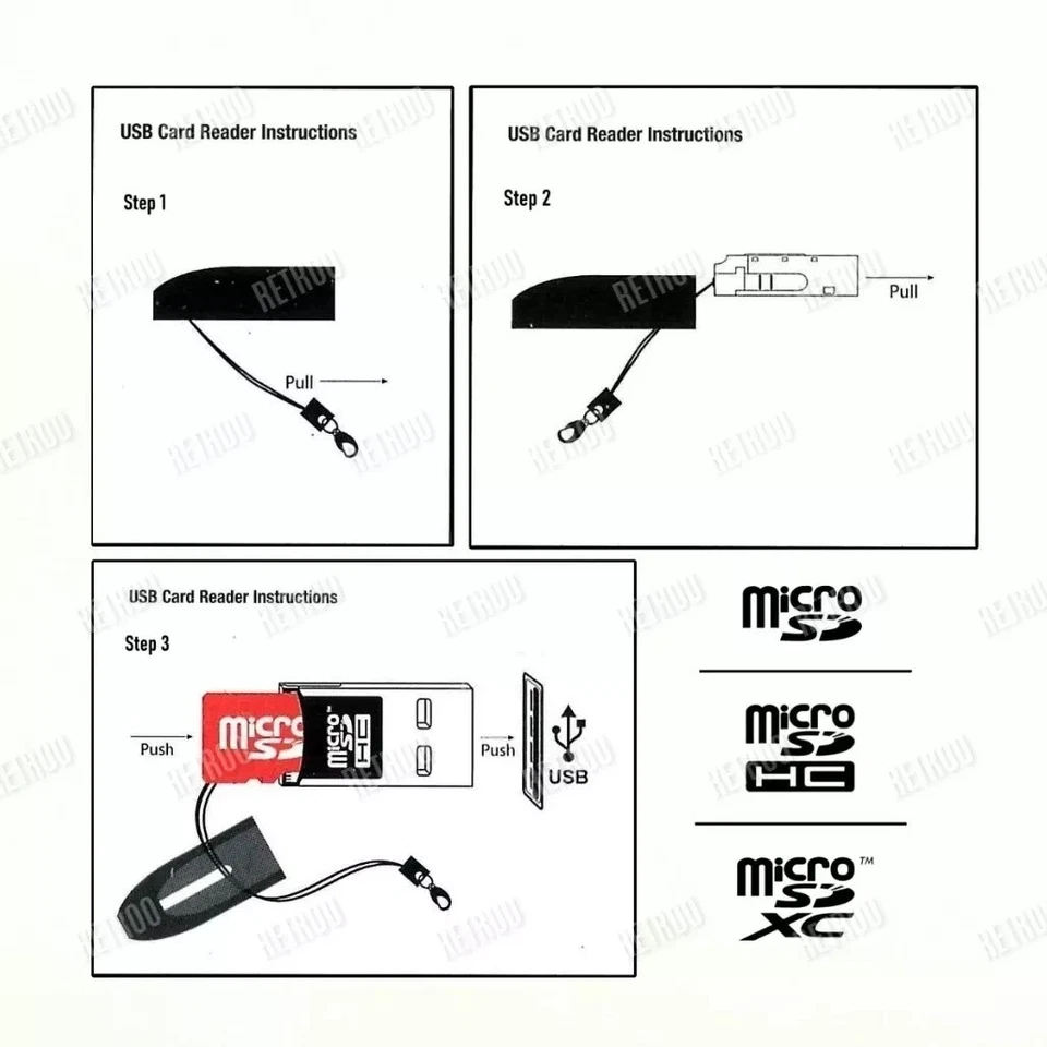 Fujifilm microSD/microSDHC/microSDXC USB 2.0 Memory Card Reader Windows/Mac - Image 2 of 4