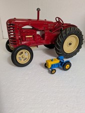 1950s Lesney Original Massey Harris 745d Farm Tractor