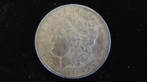 1891 P Morgan Silver Dollar $1 Choice Very Fine Coin #31