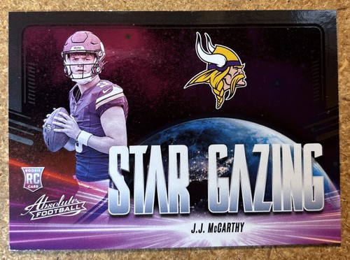 J.J. McCarthy #SG-JMY 2024 Panini Absolute Star Gazing card
