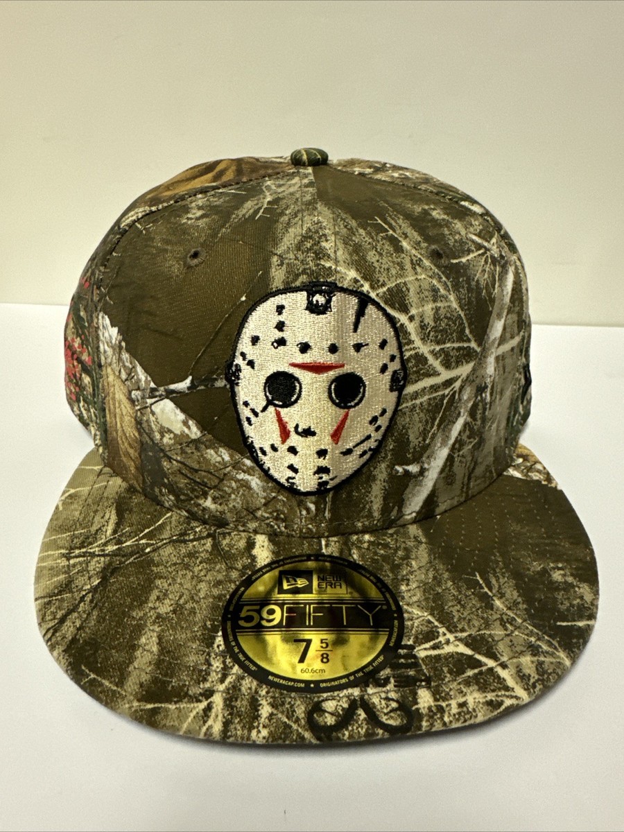 New Era Friday the 13th Jason Realtree Camo 59FIFTY Fitted Hat Cap