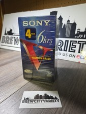 4 Pack Sony T120VRH Premium Grade VHS Blank Video Cassette Tapes 6hrs