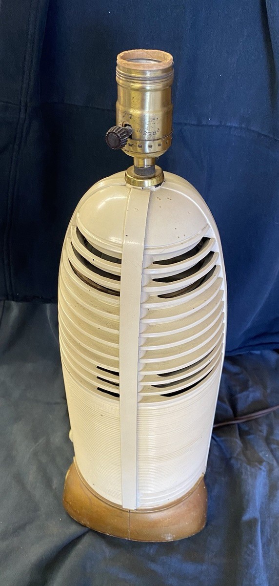 Vintage Art Deco LUMITONE Mitchell Rocket Table Lamp - Radio | eBay