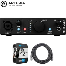 Arturia MiniFuse 1 Single Input USB-C Audio Interface + 2 YR Extended Warranty