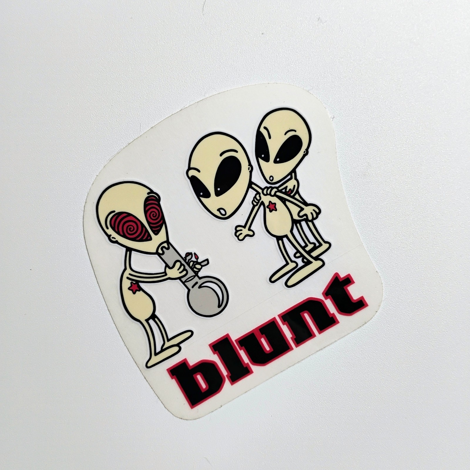 Blunt Clothing Stoney Aliens Sticker Streetwear Skateboard Classic 1990s Vintage