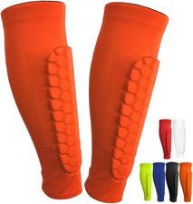 Soccer Shin Guards Shin Pads for Kids Youth Adult, Calf Compression Sleeve with