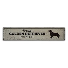 Dog Parent Rustic Distressed Sign, Personalized Wood Sign