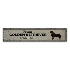 Dog Parent Rustic Distressed Sign, Personalized Wood Sign