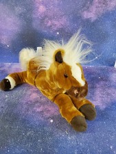 Animal Alley Mustang Horse Plush Brown White Mane Tags Toys R Us