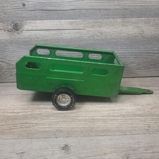 Vintage Nylint Pressed Steel Farm Utility Trailer Green Made in USA Toy