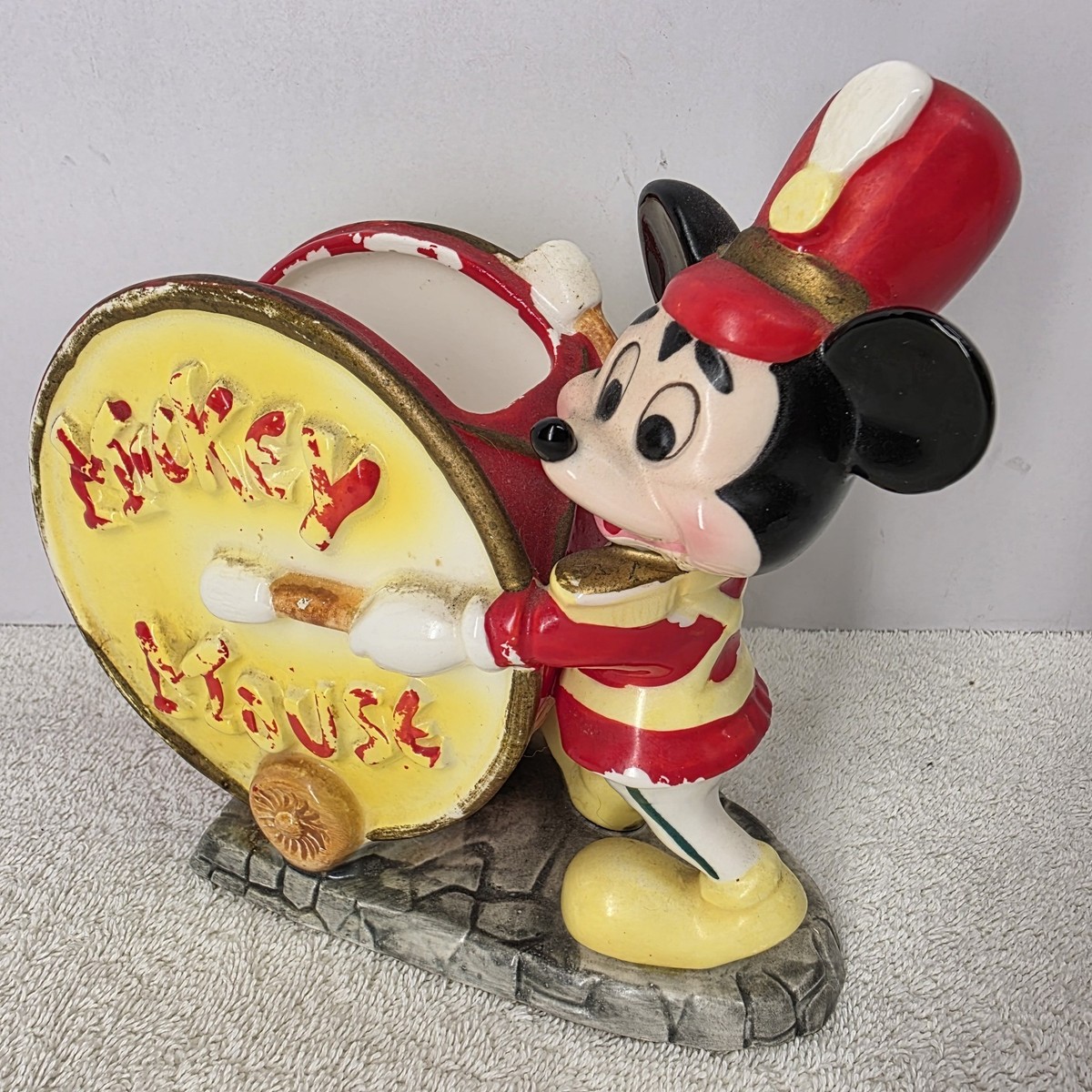 Vintage Walt Disney Productions Mickey Mouse Drum Marching Band