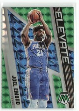 Joel Embiid 2021-22 Panini Mosaic Green Elevate Philadelphia 76ers #21