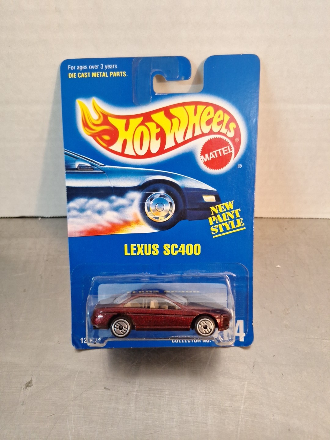 Hot Wheels #264 | Lexus SC400 (Metallic Burgundy) | 1991 NEW!