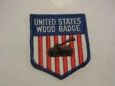United States Wood Badge Shield Shaped Patch