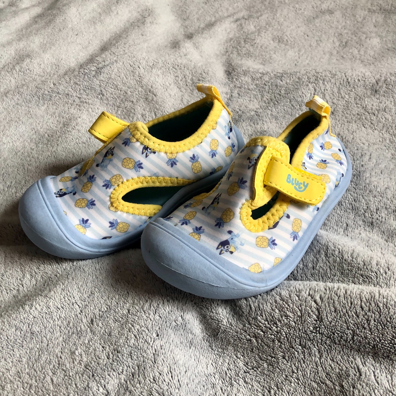 Kids 5/6 Pineapple Stripe Swim Pool Beach Aqua