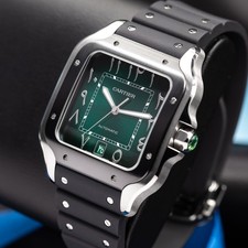 2026 Cartier Santos Arabic Dial Green Large WSSA0055 Limited Middle East Edition 3