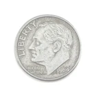 1964 D 10C Roosevelt Dime 90% Silver - Circulated Coin