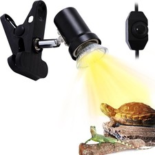 Reptile Heat Lamp, UVA UVB Light for Aquarium Turtle Tank, with 50w Basking Bulb