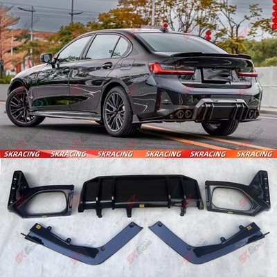 Forged/Carbon Fiber Rear Bumper Diffuser Lip Side Splitter For BMW 3 Series G20