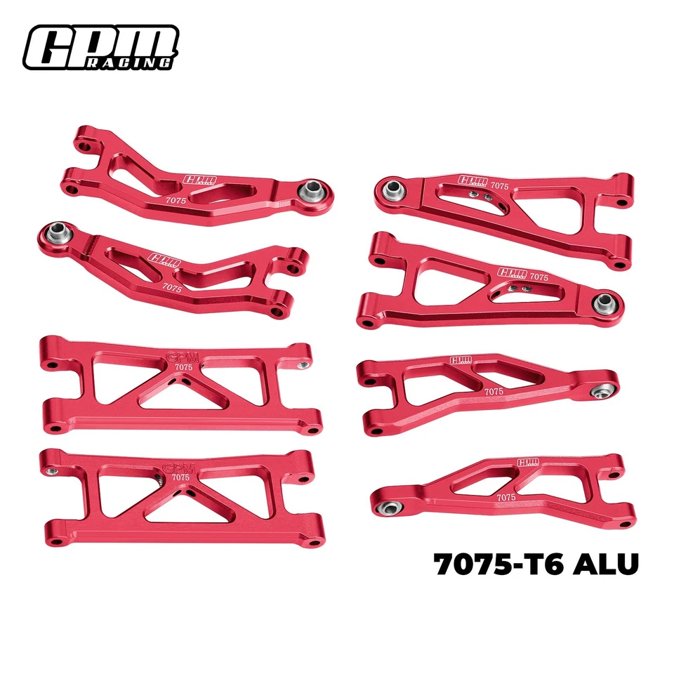 GPM Alloy 7075 Front & Rear Suspension Arms Set ARRMA 1/18 Granite Grom Typhon - Image 4 of 4