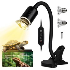Reptile Heat Lamp Turtle Basking Light Bulbs with Cycle Timer, 360 Rotatabl...