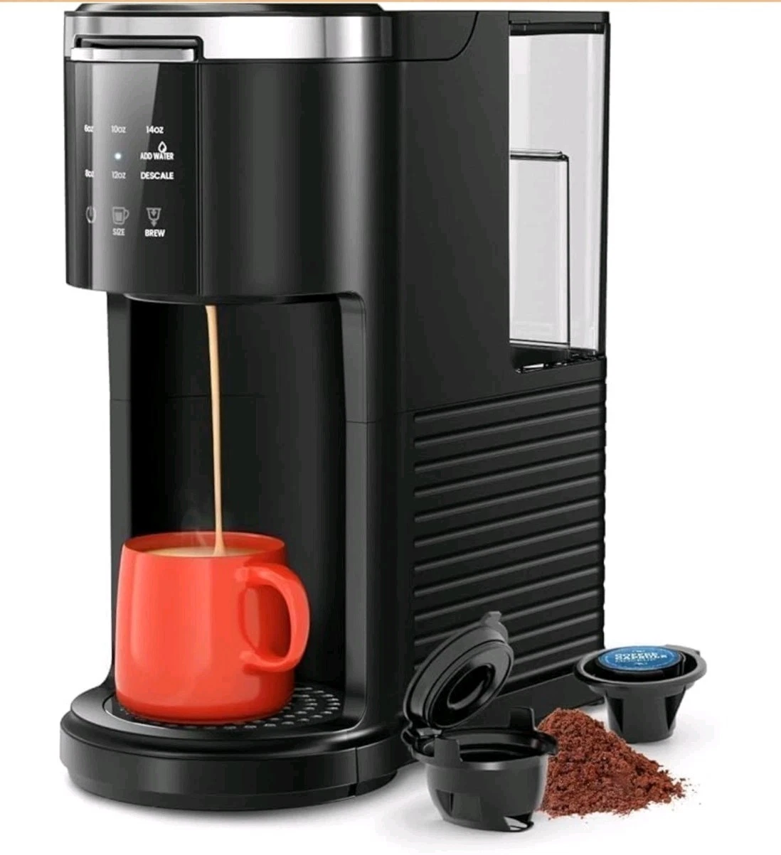 Kismile 14oz Single Serve Coffee Maker, 2 in 1 Pod Drip Coffee Maker Machine for
Opens in a new wind