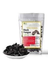 Orgnisulmte Dried Black Fungus Woodear Mushrooms Premium All Natural Vegan an...
