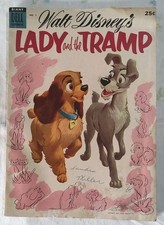 Walt Disney's Lady and the Tramp #1 Dell Comics June 1955 Very Good Mius Walt Disney's Lady and the Tramp #1 Dell Comics June 1955 Very Good Mius