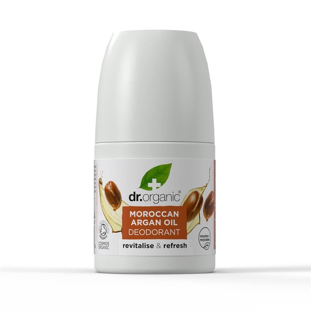 Dr Organic Moroccan Argan Oil Deodorant, Aluminium Free, Mens, Womens, Natural, Vegan, Cruelty-Free, Paraben & SLS-Free, Recycled & Recyclable, Certified Organic, 50ml, Packaging may vary - Image 5