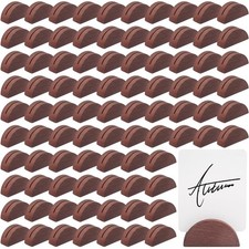 100 Pcs Wooden Table Number Stands Indoor Lightweight Wedding Table Name Hold...